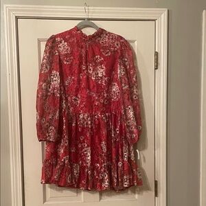 Maison Tara Floral Lace Dress—Size 12